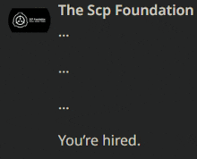 You'Re Hired Scp GIF - You'Re Hired Scp GIFs