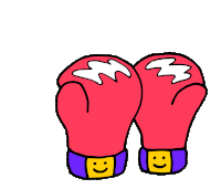 a cartoon of a boxing glove with the words flip the senate on it