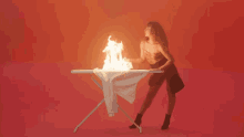 Iron On Fire GIF - Iron On Fire Flame GIFs