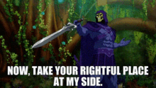 Skeletor Now Take Your Rightful Place At My Side GIF - Skeletor Now Take Your Rightful Place At My Side Join Me GIFs