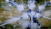 a blurred image of a person with a sword