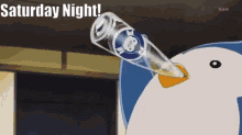 Penguin Drink Time GIF - Penguin Drink Time Saturday GIFs