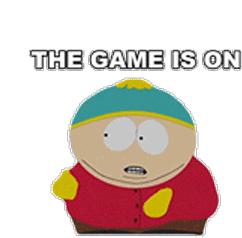 The Game Is On Cartman Sticker