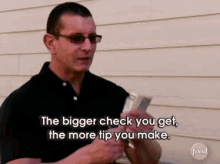 Server Rule #1 GIF - Restaurant Impossible Money Check GIFs