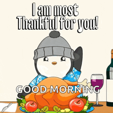 Penguin Thanksgiving GIF