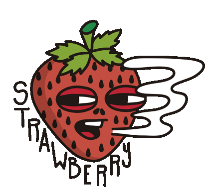 Strawberry Fresita Sticker - Strawberry Fresita Smoke Stickers