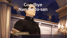 a video game character says goodbye to naruhodo-san ryunosuke