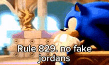 Rule 829 No Fake Jordans GIF - Rule 829 No Fake Jordans Rules GIFs