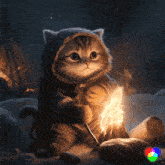 Cat Bonfire GIF