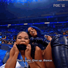bank statement bianca belair thats right give up braid