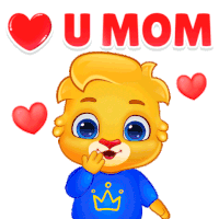 I Love You Mom Love You Mum Sticker
