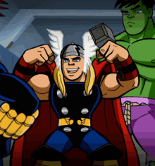 Thor Super Hero Squad GIF - Thor Super Hero Squad Biceps GIFs