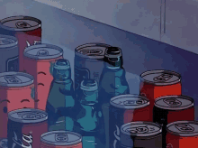 a hand is reaching for a can of soda that says coca cola on it