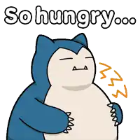 a cartoon drawing of a cat with the words so hungry written above it