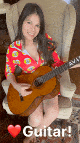 Guitar Playing Mary Avina GIF - Guitar Playing Mary Avina Happy Girl GIFs