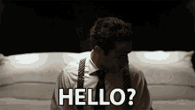 Hello Picking Up The Phone GIF - Hello Picking Up The Phone Calls GIFs