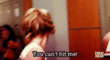 Glee Quinn Fabray GIF - Glee Quinn Fabray You Cant Hit Me GIFs