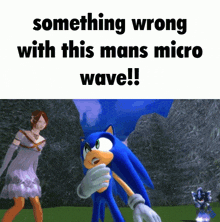 Something Wrong With This Mans Microwave Sonic GIF