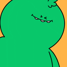 a green cartoon character with the number 3 on its face