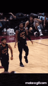 a basketball player wearing a jersey with the number 45 on it
