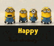 Happy Birthday To You Minions GIF - Happy Birthday To You Happy Birthday Minions GIFs