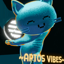a picture of a cat with the words " artos vibes " written below it