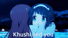 khushi hug anime you sad