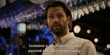 a man with a beard is talking about someone a lot wiser than i am pointed that out earlier today