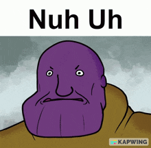 Thanos Beanos GIF - Thanos Beanos Grape Man GIFs