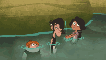 the croods dawn of the croods swimming water hands
