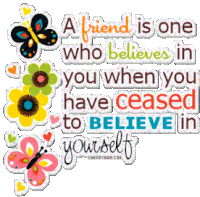 Friendship Someone Who Believes In You Sticker - Friendship Friends Someone Who Believes In You Stickers