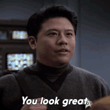 You Look Great Ensign Harry Kim GIF - You Look Great Ensign Harry Kim Star Trek GIFs