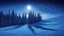 Moonlit Mountains GIF