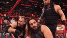 Roman Reigns Dean Ambrose GIF - Roman Reigns Dean Ambrose Seth Rollins GIFs