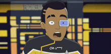 Oh S Badgey Ensign Rutherford GIF - Oh S Badgey Ensign Rutherford Star Trek Lower Decks GIFs
