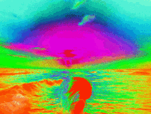 Rainbow Mermaid At Sea GIF - Rainbow Mermaid At Sea Sky GIFs