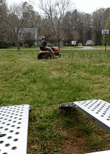 mower riding cleaning