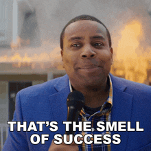 That'S The Smell Of Success Dexter Reed GIF - That'S The Smell Of Success Dexter Reed Kenan Thompson GIFs