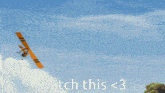 an explosion with the words watch this < 3 below it