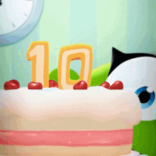 Birthday Cake Om Nom GIF