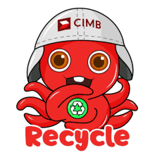 cimb octo red recycle sustainability