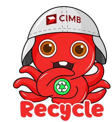 Cimb Octo Sticker - Cimb Octo Red Stickers