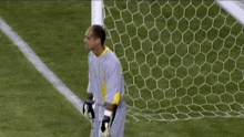 a soccer player with the name marcos on his jersey