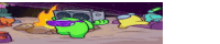 a group of among us characters are sitting around a campfire wearing sunglasses .