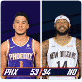 Phoenix Suns (53) Vs. New Orleans Pelicans (34) Half-time Break GIF - Nba Basketball Nba 2021 GIFs