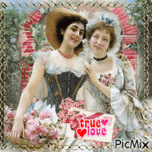 Vintage Women Vintage Lesbian GIF - Vintage Women Vintage Lesbian True Love GIFs