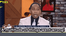 Stephen A Smith A Multitude Of Things Went Wrong GIF - Stephen A Smith A Multitude Of Things Went Wrong All Downhill GIFs