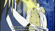 a cartoon of a man saying i do n't know what power you have but you do have a physical form
