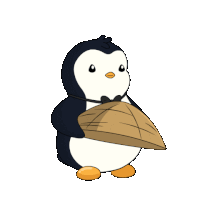 Hat Penguin Sticker - Hat Penguin Throw Stickers