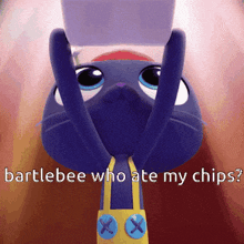 Bartlebee Ate My Chips GIF - Bartlebee Ate My Chips GIFs